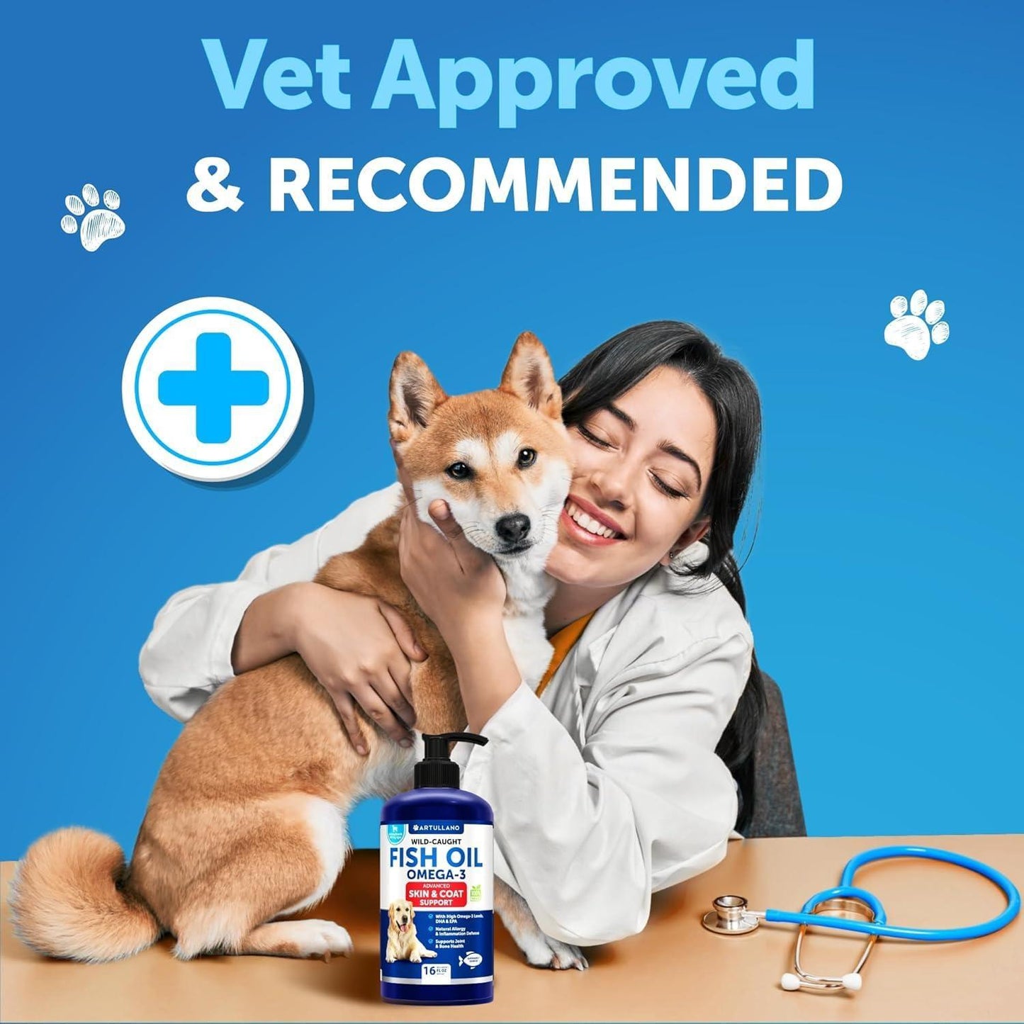 Omega-3 Fish Oil for Dogs 16 fl oz Skin & Coat Support