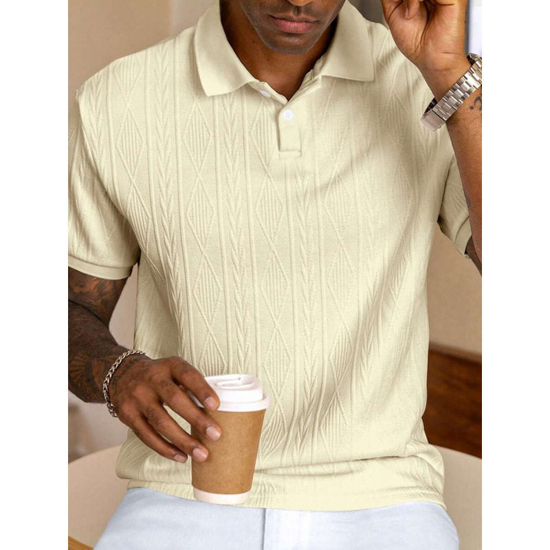 Men's Jacquard Trendy Casual Shirt