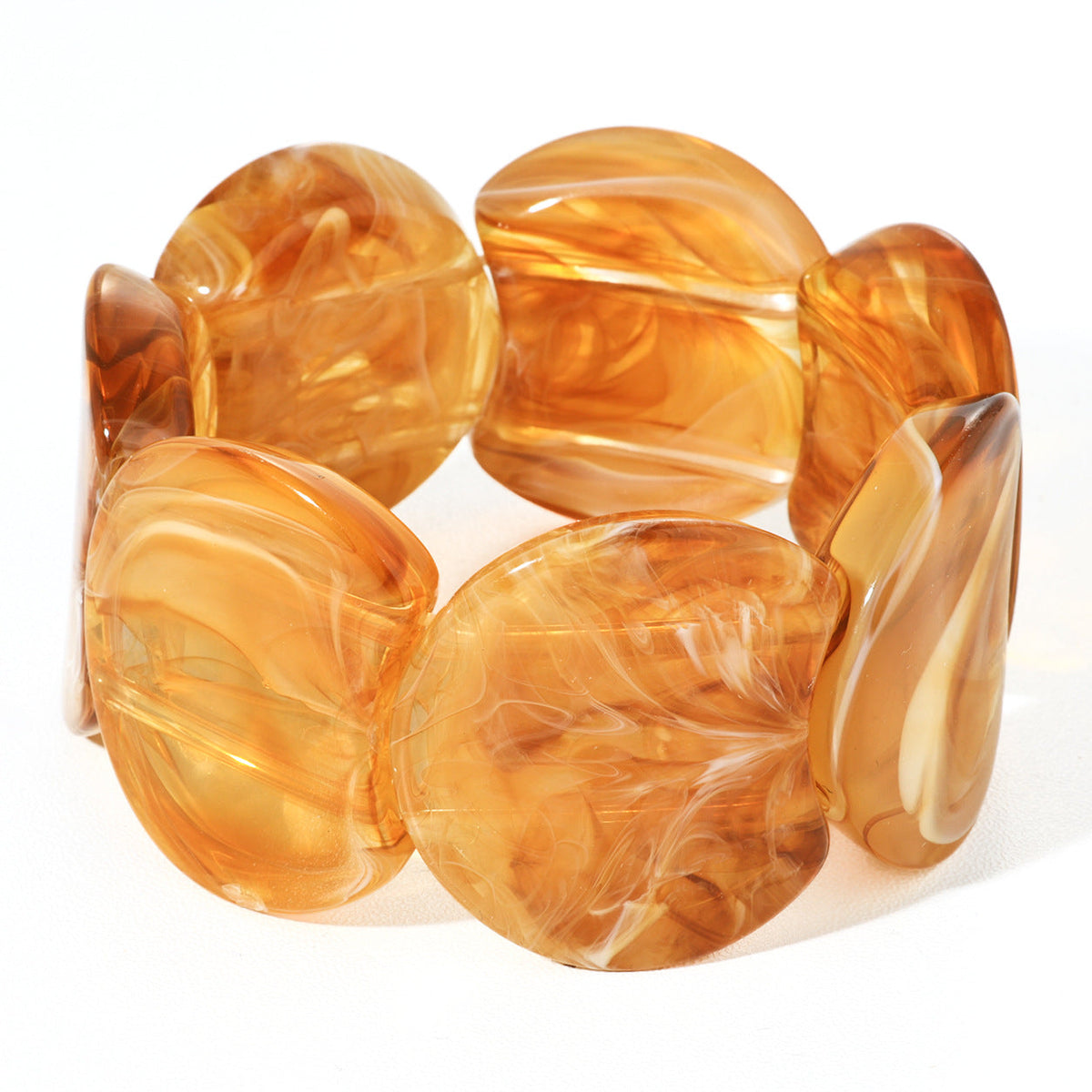 Irregular-shaped Resin Bracelet For Women