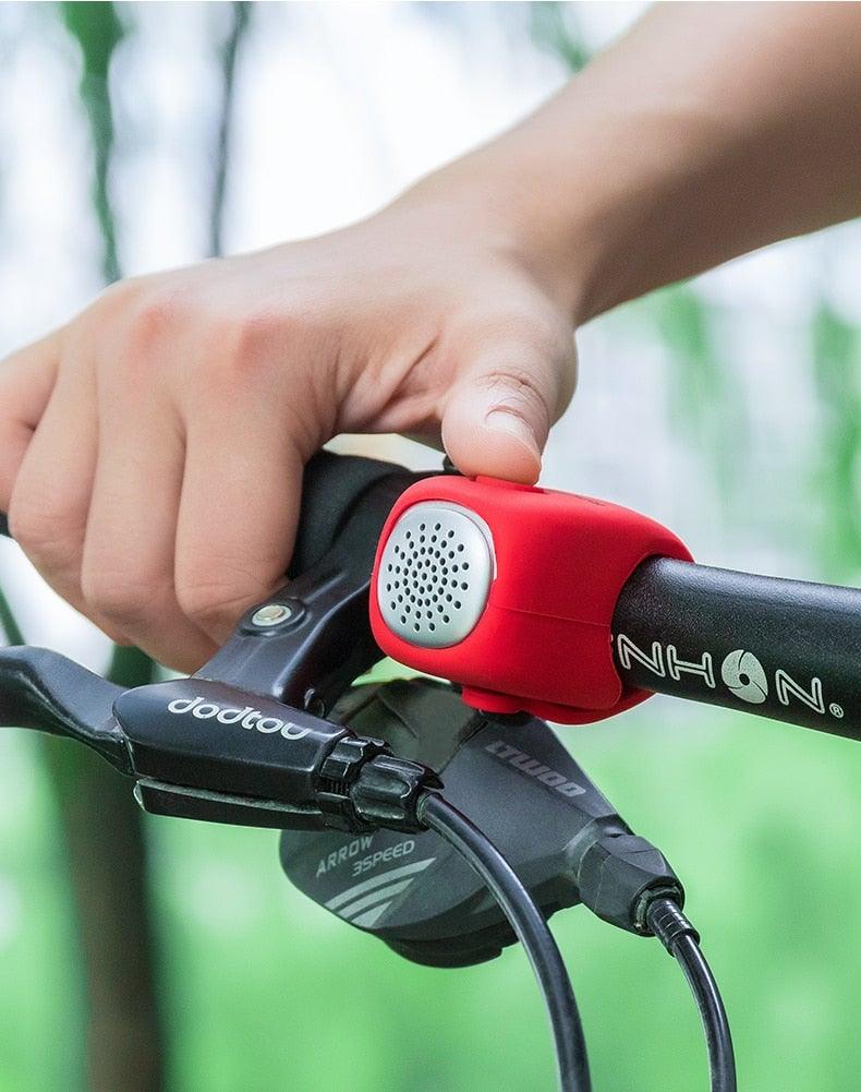 Electric Cycling Bell 90 dB Horn Rainproof  Bicycle Handlebar Silica Gel Shell Ring Bike Bell Bicycle Accessories Electric Cycling Bells Water-Resistant Cycling Bells Horn Loud Bicycle Horns Bicycle Accessories