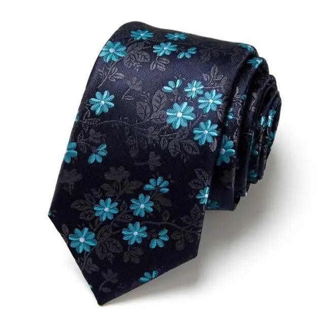 Elegant Fashion Flower Classic Design Neckties For Men Business Formal Suit Office Men Necktie Modern Patterned Formal Ties College Tuxedo Floral Tie