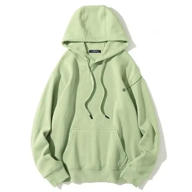 Elegant Hoodie Women High Quality Cotton Hoodies Sweatshirts Thick Fleece Winter Autumn Oversized Warm Hooded Sweatshirt Woman Men's Fleece Hoodies Hip Hop Solid Color Style Autumn Hooded Sweatshirts