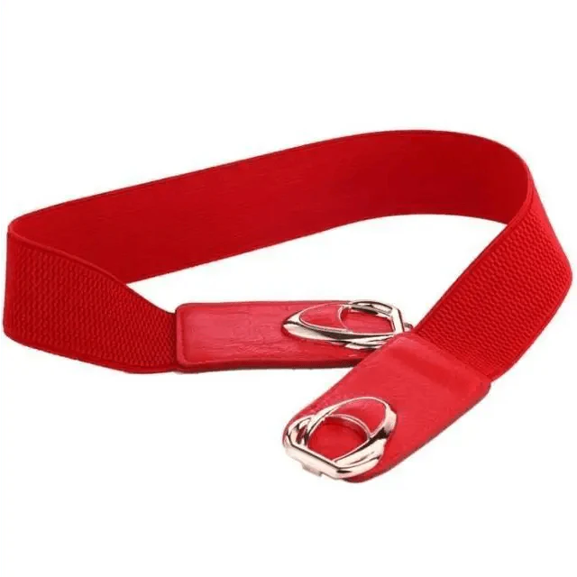 Elegant PU Leather Elastic Women Dress Belts Fashion Stretchy Thick Waist Dress Plus Size Waistbands For Women