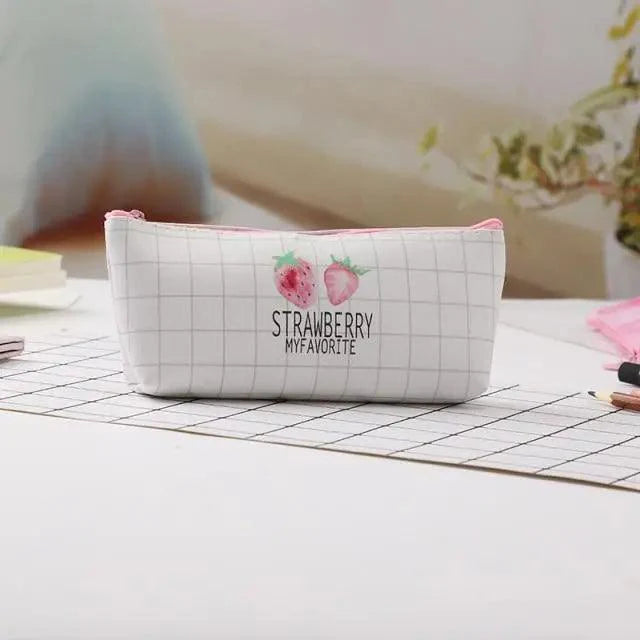 Elegant Small Fresh Print Stationery Portable Stylish Simple Pencil Case Cool Case For Students Office School Pouch