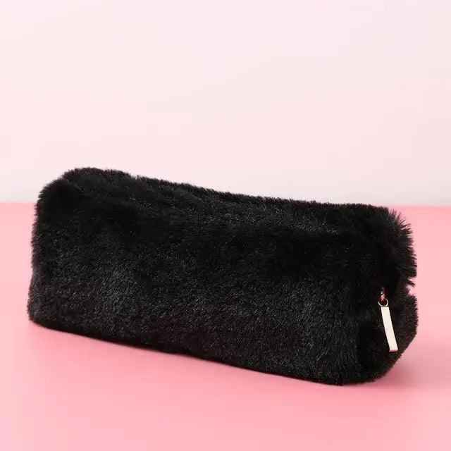 Soft Pencil Pouch For Student Durable Plush Stuffed Accessory Pencil Case For School