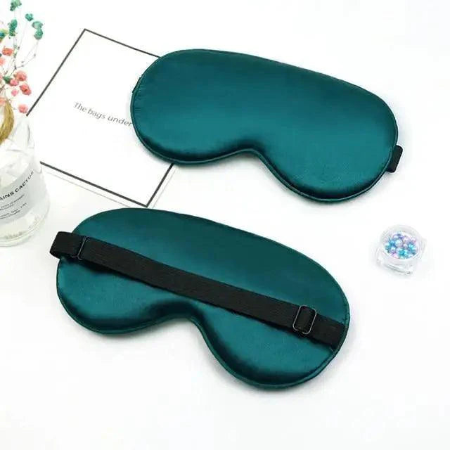 Elegant Soft Silk Eye Cover Sleeping Eye Mask Elastic Women Eye Patch Comfortable Super-Smooth Eye Mask For Sleep