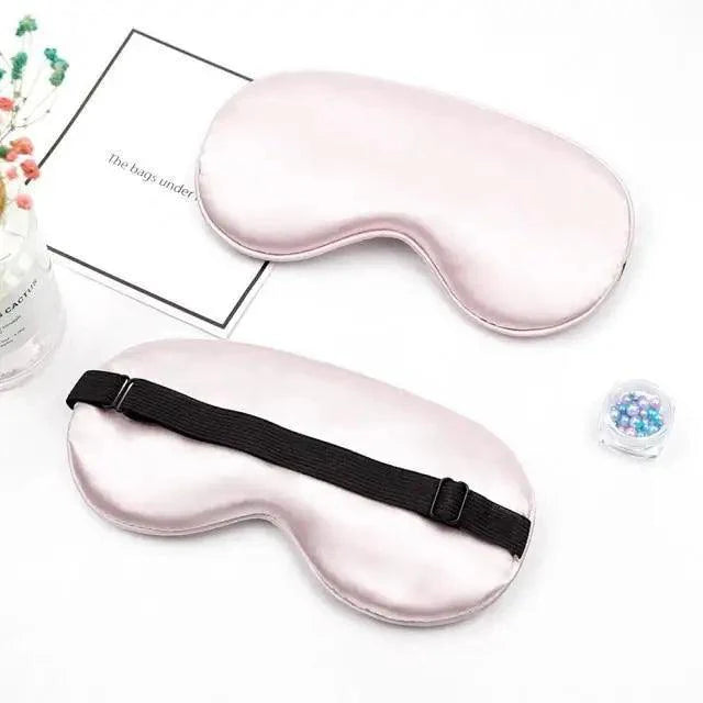Elegant Soft Silk Eye Cover Sleeping Eye Mask Elastic Women Eye Patch Comfortable Super-Smooth Eye Mask For Sleep