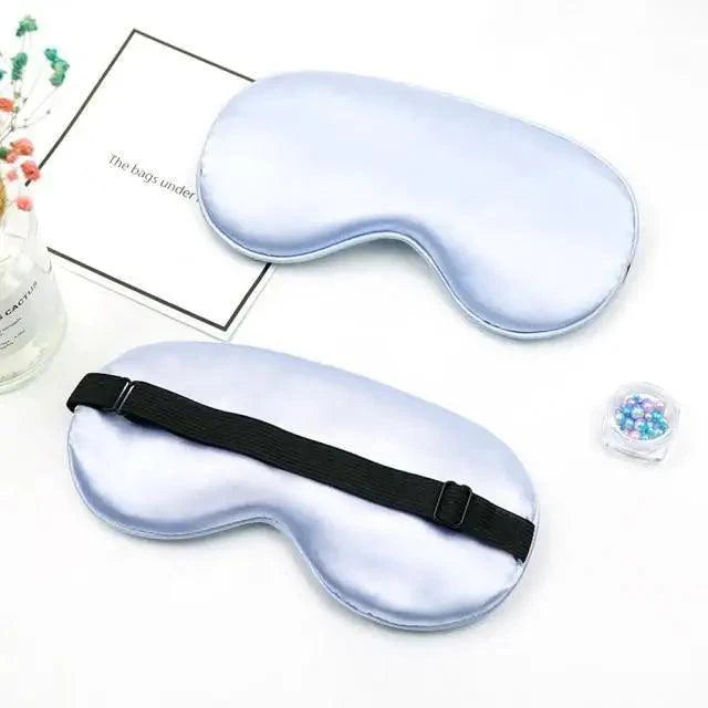 Elegant Soft Silk Eye Cover Sleeping Eye Mask Elastic Women Eye Patch Comfortable Super-Smooth Eye Mask For Sleep