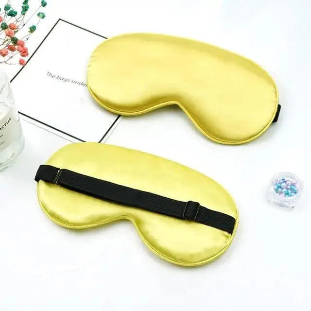 Elegant Soft Silk Eye Cover Sleeping Eye Mask Elastic Women Eye Patch Comfortable Super-Smooth Eye Mask For Sleep