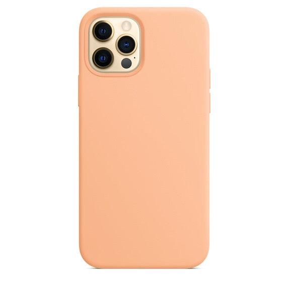 Elegant Style Solid Color Silicone Phone Cases For iPhone 13 14 Pro Max Classic Simple Case For iPhone 13 Pro Cover Slim Fit Silicone Back Cover For iPhone
