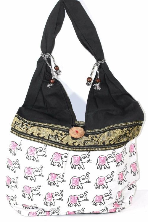 Elefant Jhola Tasche Baumwolle Boho Umhängetasche