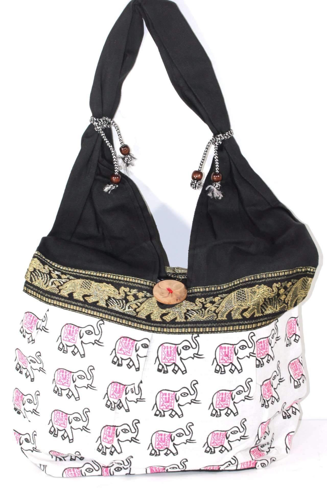 Elefant Jhola Tasche Baumwolle Boho Umhängetasche