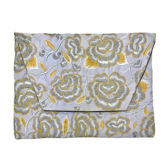 Pochette brodée fleurie faite main Broderie Hmong Thaï Sac de soirée Bohème
