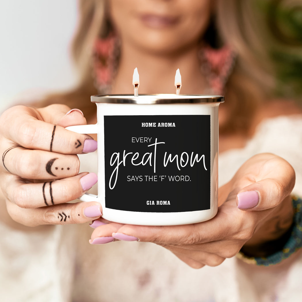 Mothers Day Candle Mug 16oz Reusable Metal Candle Soy Gift