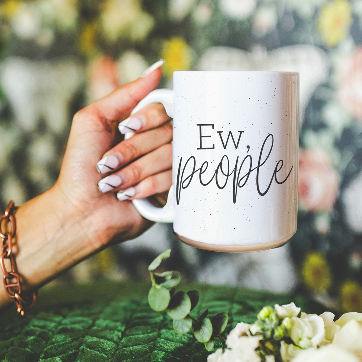 Ew People 16oz Ceramic Coffee Mug Funny Introvert Anti Social Gift