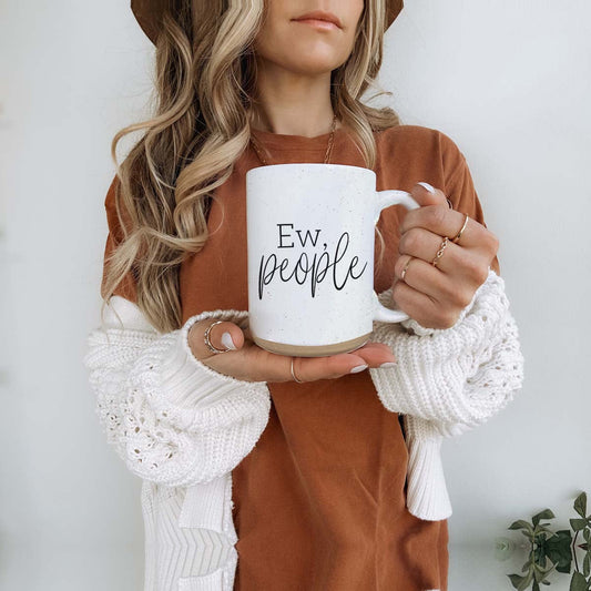 Ew People 16oz Ceramic Coffee Mug Funny Introvert Anti Social Gift