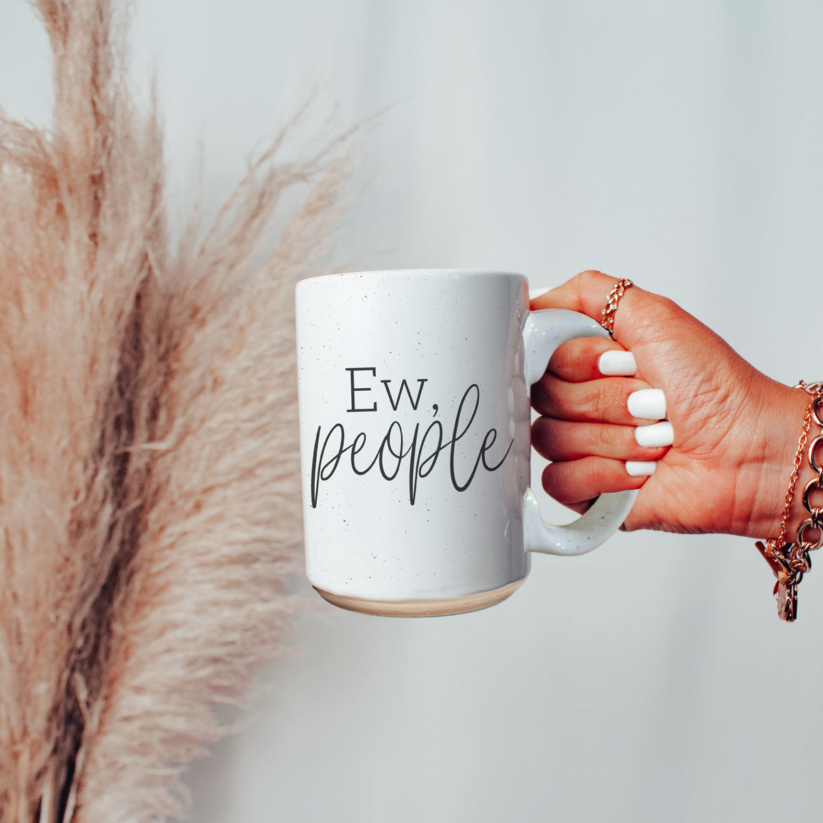 Tasse à café en céramique 16 oz « Ew People » – Cadeau amusant pour introverti antisociaux