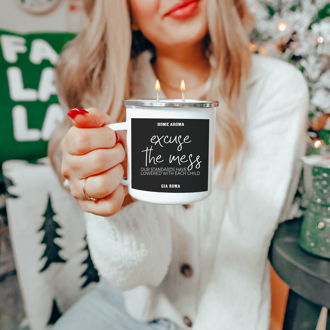 Mothers Day Candle Mug 16oz Reusable Metal Candle Soy Gift
