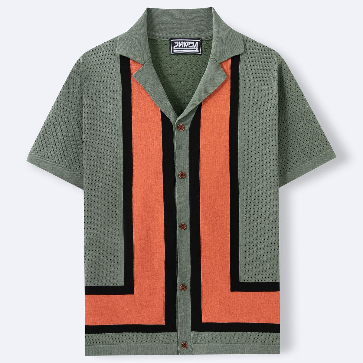Men's Summer New Striped Contrast Color Knitwear Top