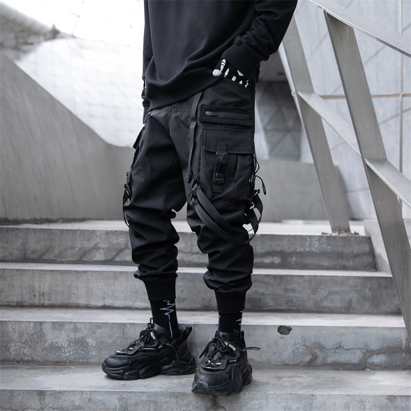 Cargo Jogger Paratrooper Pants Casual Long Trousers For Fall And Winter
