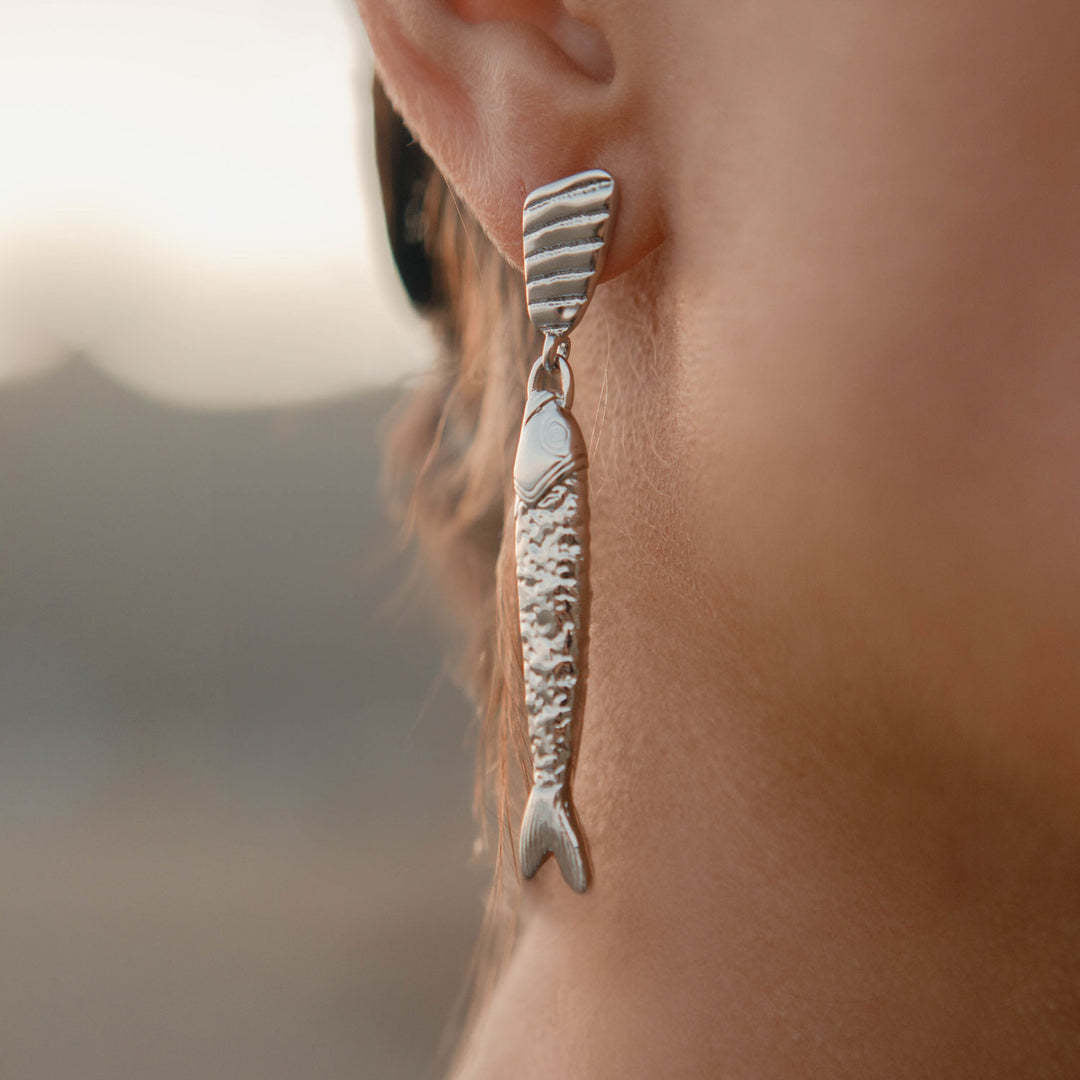 Long-style Artistic Stud Earrings Stainless Steel
