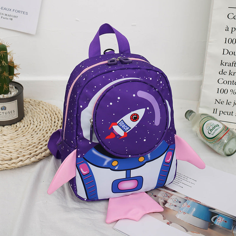 Anti-lost Children Backpack Hand Holding Rope Kindergarten Backpack