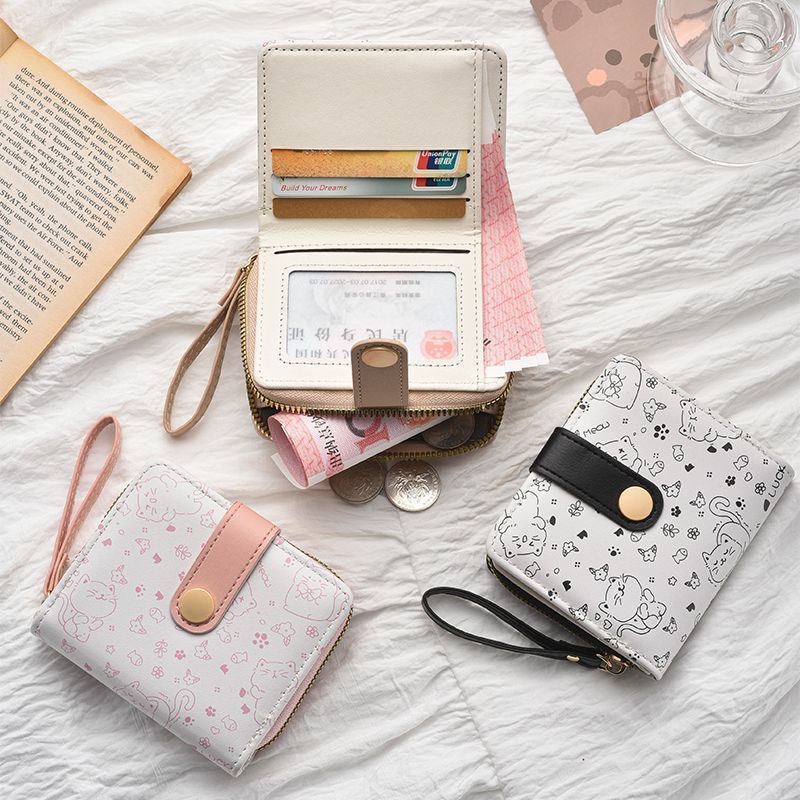 New Japanese-style Wallet Cute Cartoon Short Design