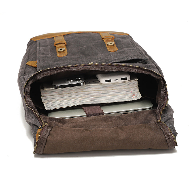 Outdoor Canvas Waterproof Sports Travel Backpack