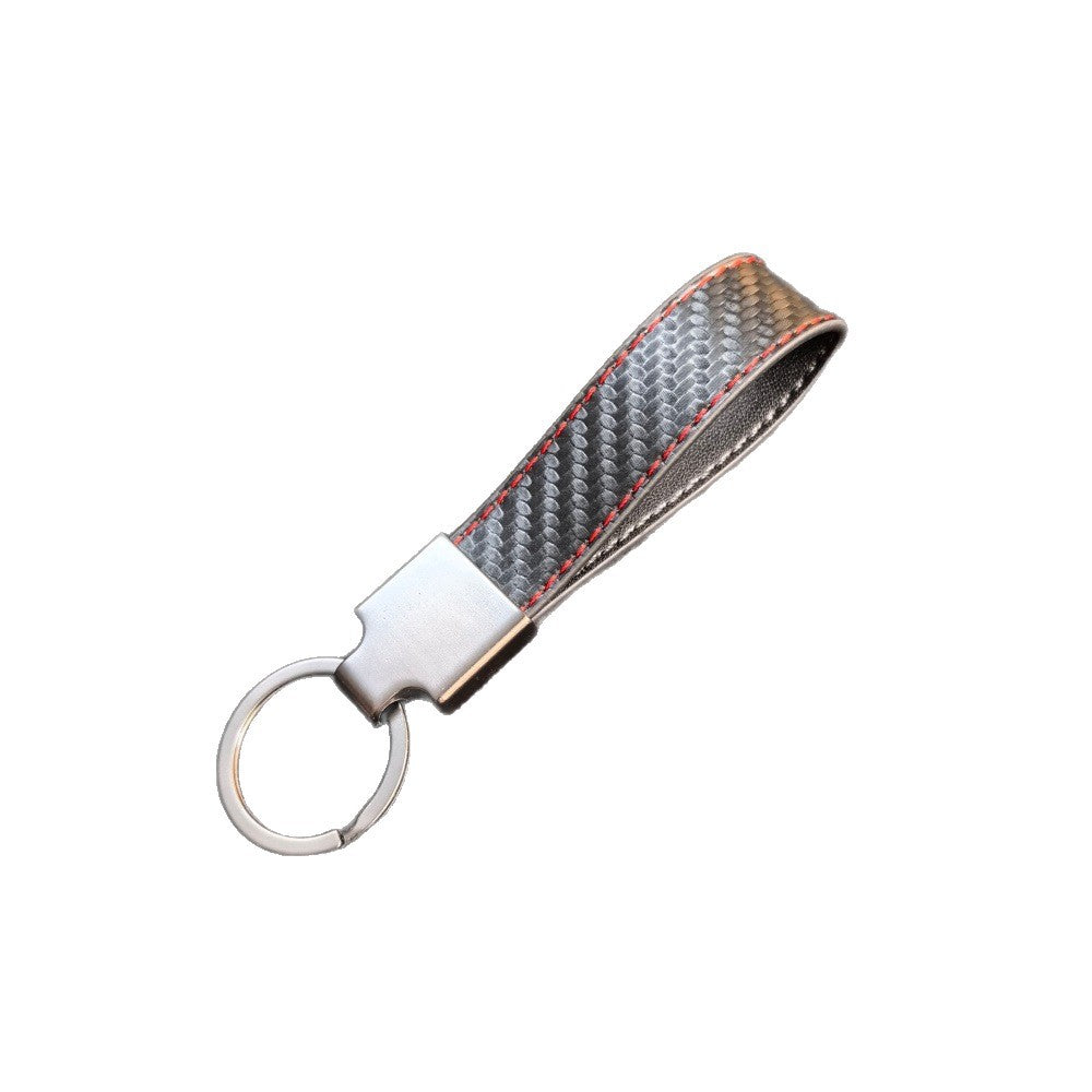 Suede Car Keychain With Metal Anti-loss Feature
