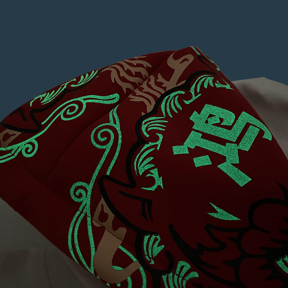Sweat à capuche Double Dragon Rouge