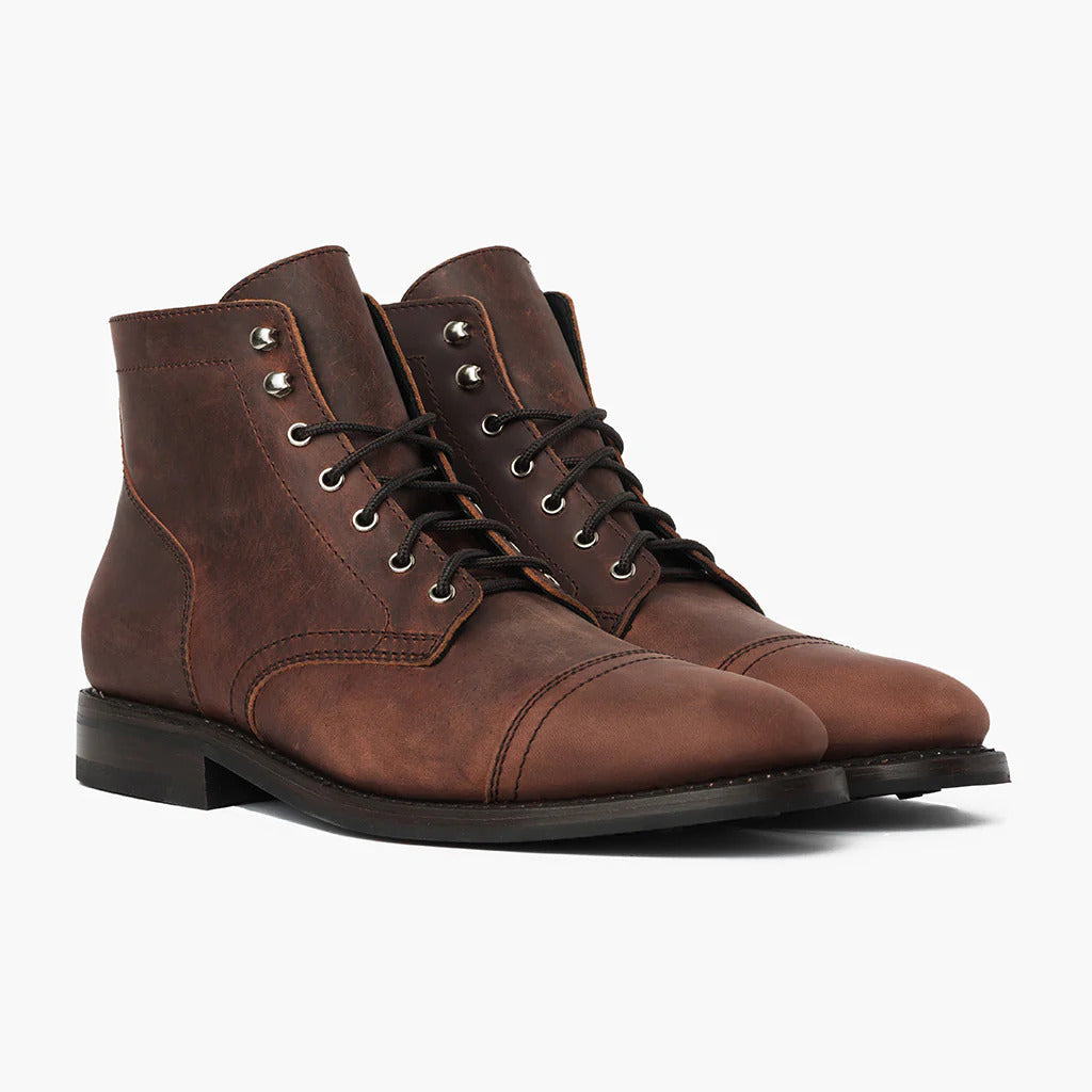 Mens Retro Round-toe Work Boots