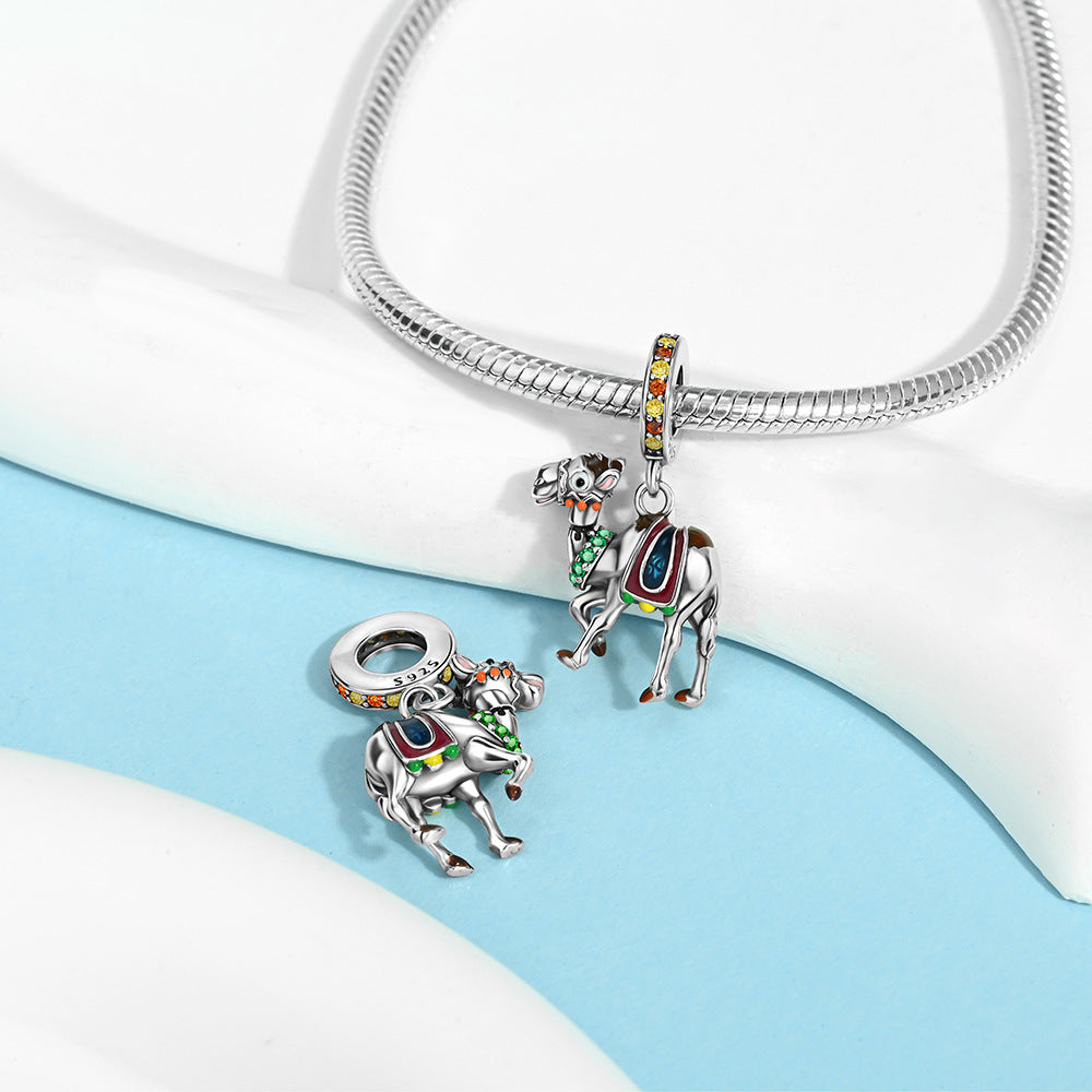 Cute Animal Colorful Oil-Drop Pendant Bracelet Accessory