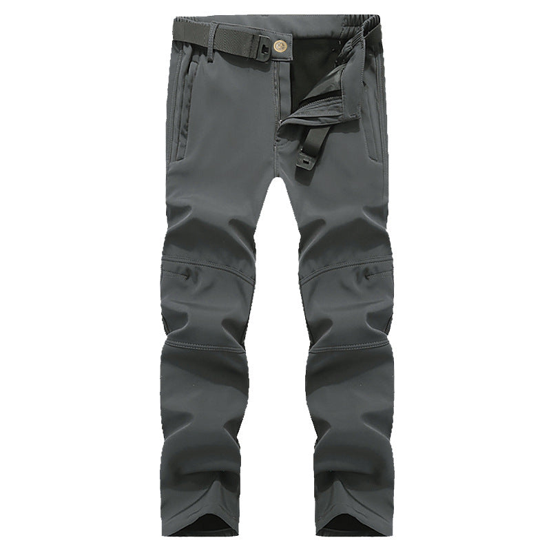 Mens Outdoor Softshell Insulated Trousers For Cold Weather