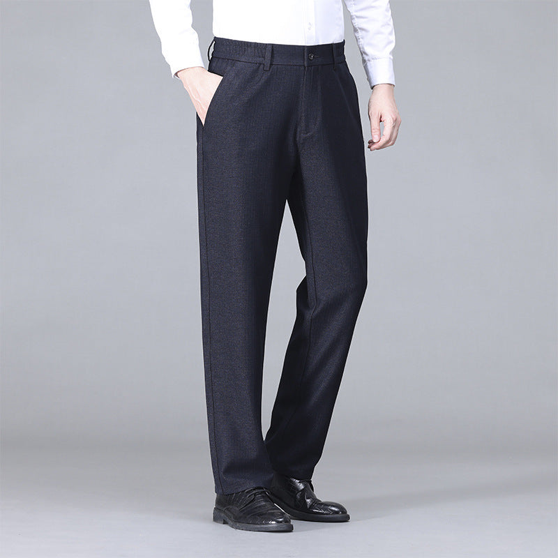 Mens Business High-Waisted Fashionable Casual Pants