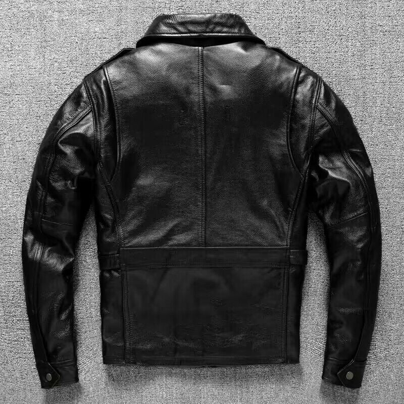 Pure Top Layer Soft Cowhide Real Leather Clothes