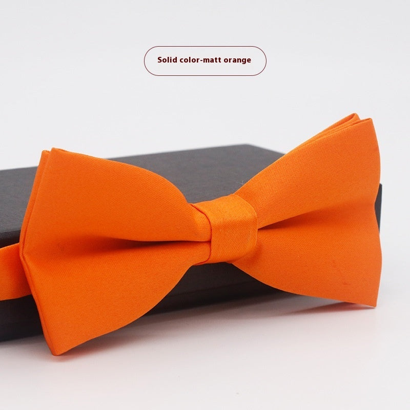 Men's Solid Color Formal Wear Wedding Business Casual Groom Groomsman Bow Tie