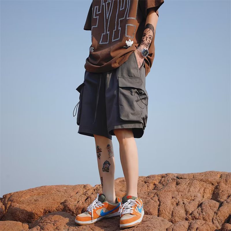 New-style Casual Mens Capri Pants With Large Pockets