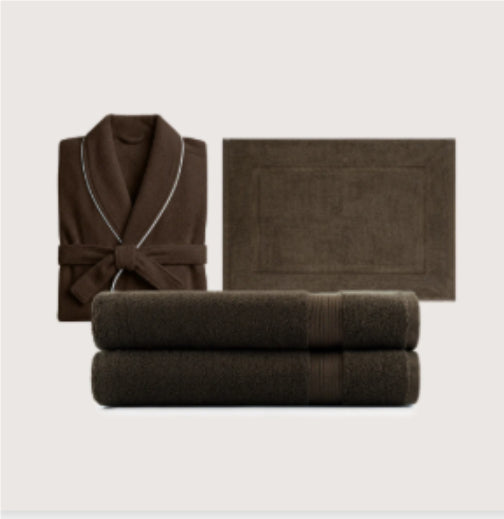 Extended Autumn And Winter Coral Fleece Bathrobe
