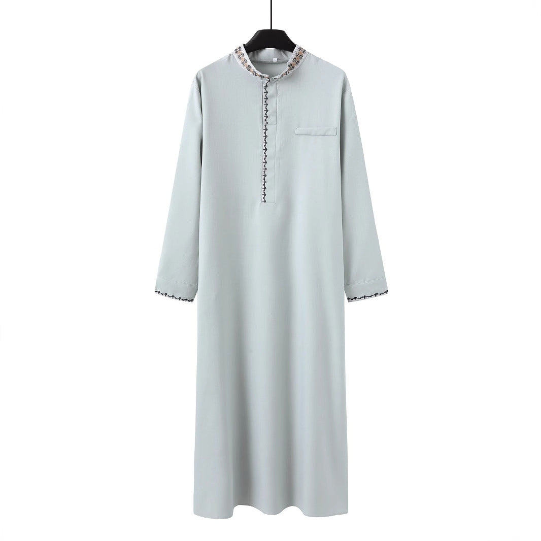 Muslim Men's Clothing Loose Lapel Fashion Robe