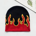 Hip-hop Street-style Flame Knitted Hat For Men