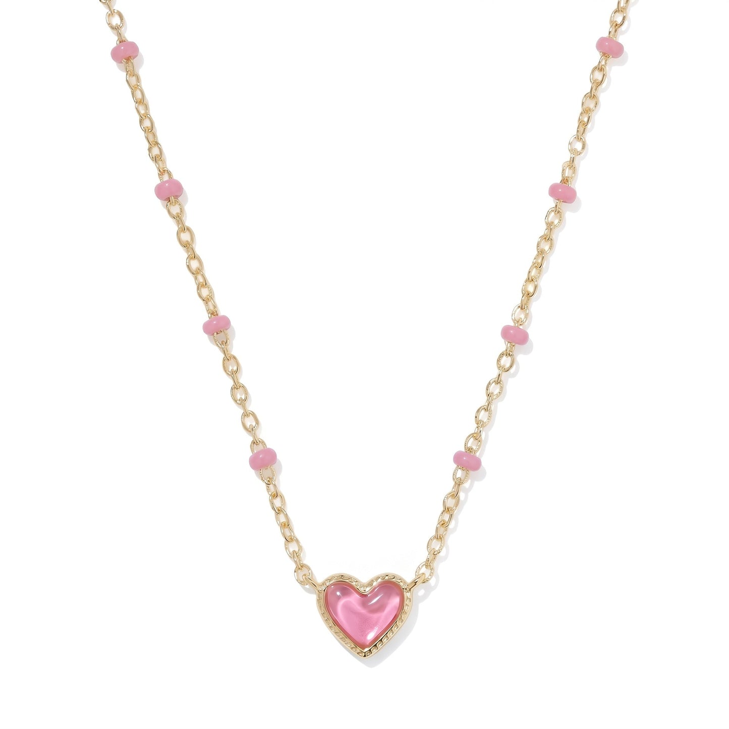 Geometric Irregular Cross And Heart Necklace