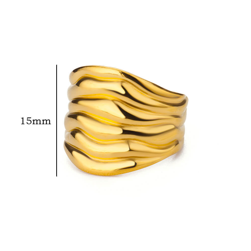 Irregular Wide Band Ring For Women