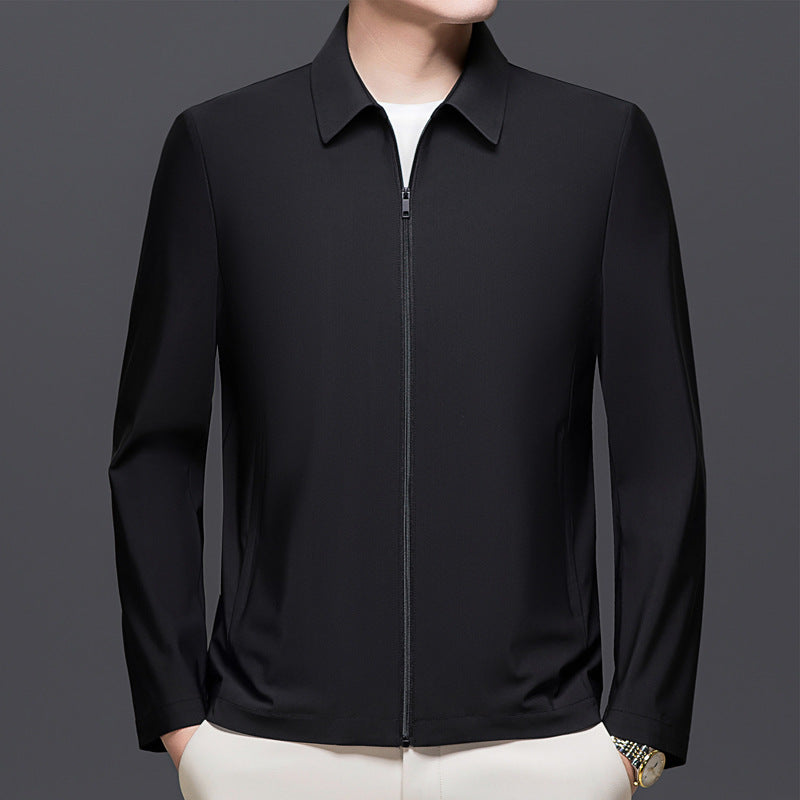 Mens Versatile Casual Lapel Jacket For Spring And Autumn
