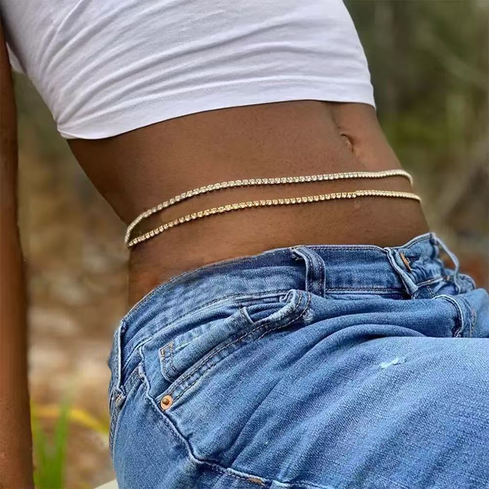 Beach Double-layer Waist Chain For Women