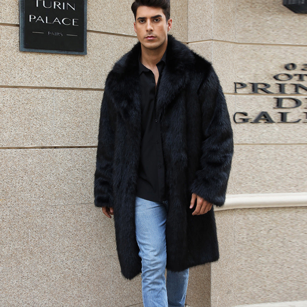 Insulated Faux-fur Long Windproof Coat