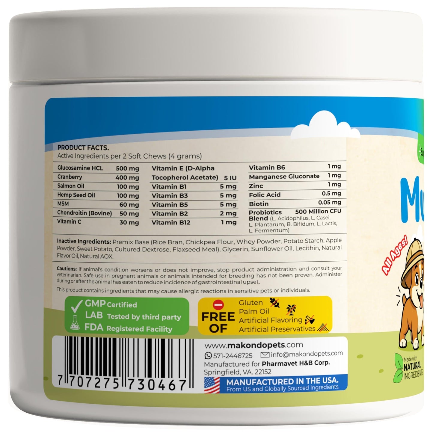 12 in 1 Dog Multivitamin 120 Soft Treats   Glucosamine Joint Support   Gut Digestive Enzymes & Probiotics   Cranberry Urinary Health & Vitamins for Energy Skin Coat Liver & Immune Aid Dog Vitamins