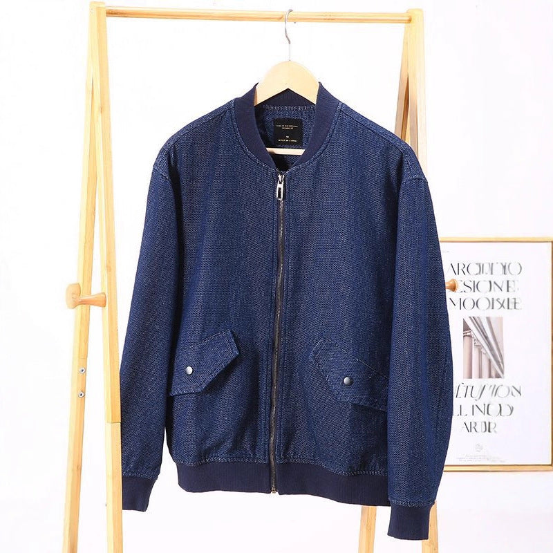 Japanese-style Retro Baseball Jacket For Young Men Casual And Relaxed Fit