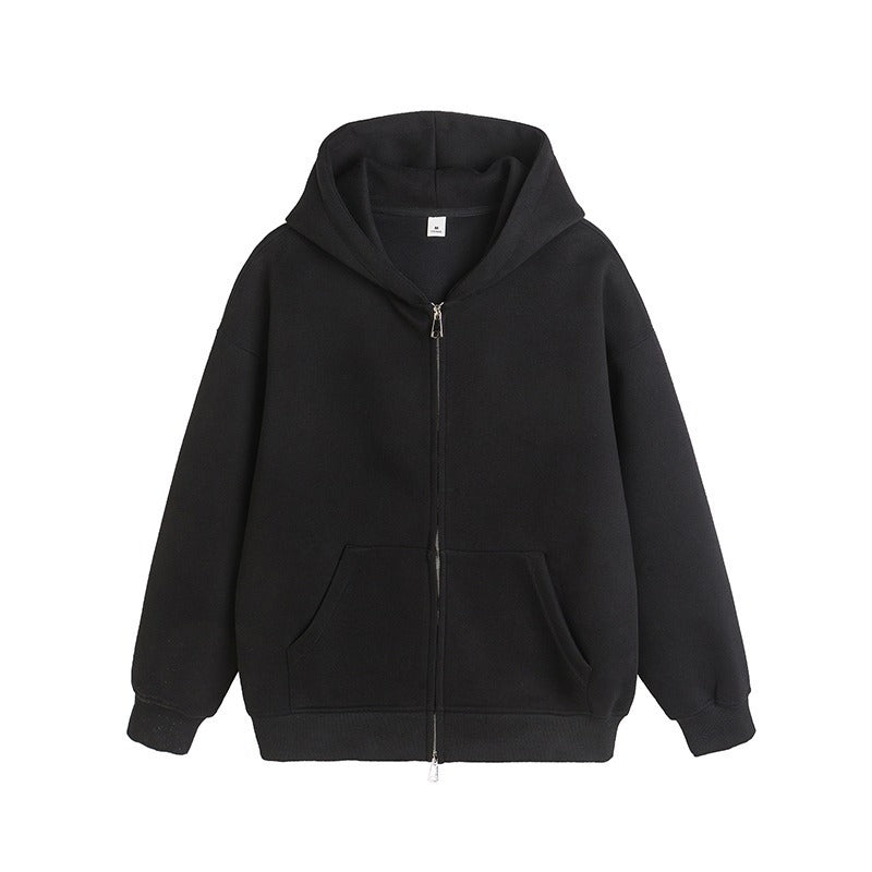 Fashionable Hooded Cardigan Layered Sweatshirt Mens Trendy Hoodie