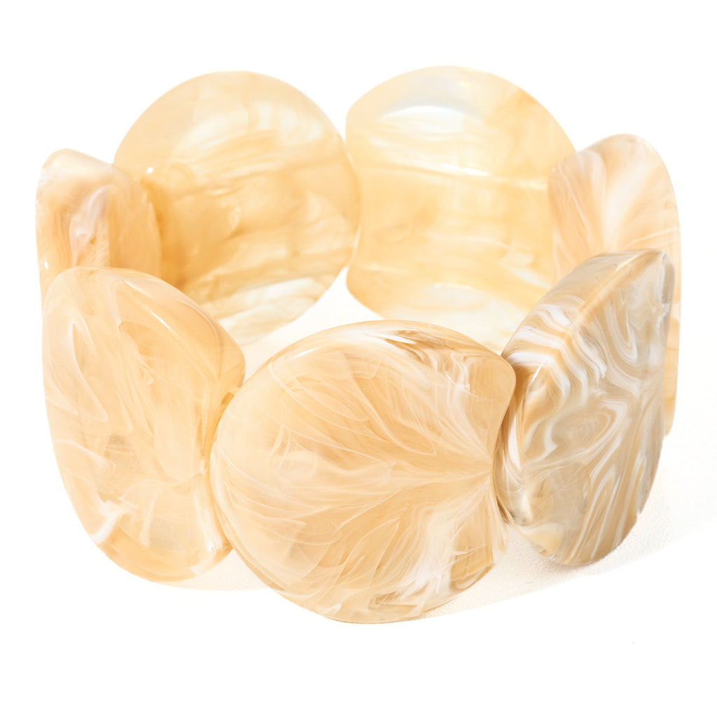 Irregular-shaped Resin Bracelet For Women