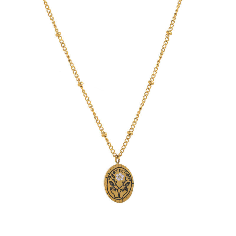 Retro Versatile 18k Necklace And Bracelet